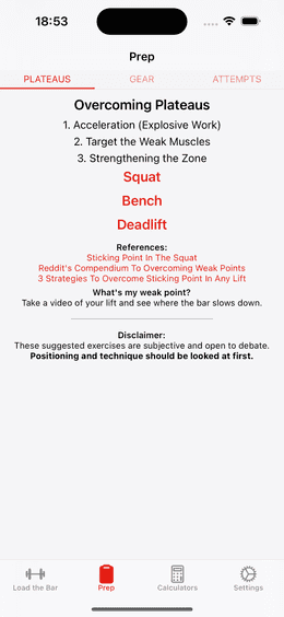 Exercise demonstration