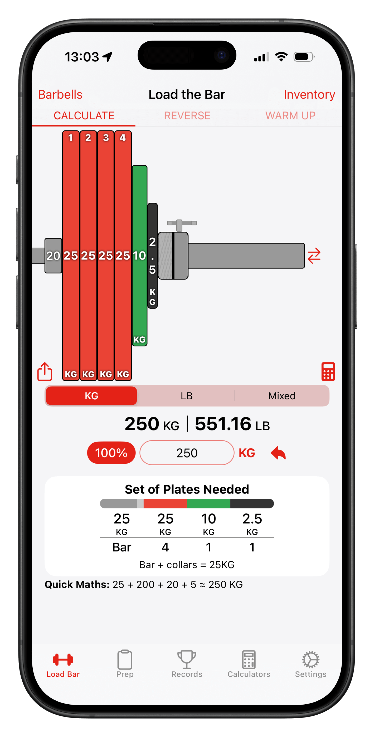 iPhone showcasing app